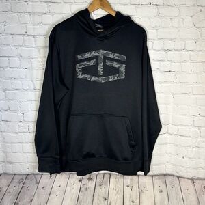 Tapout Hoodie Black Camo Mens Sz‎ L MMA Kangaroo Pocket Workout